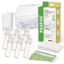 Load image into Gallery viewer, Haakaa silicone colostrum collector feeding pack with packaging on a white background