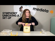 Load and play video in Gallery viewer, Unboxing the Medela Symphony Hospital Grade Breast Pump for first use.
